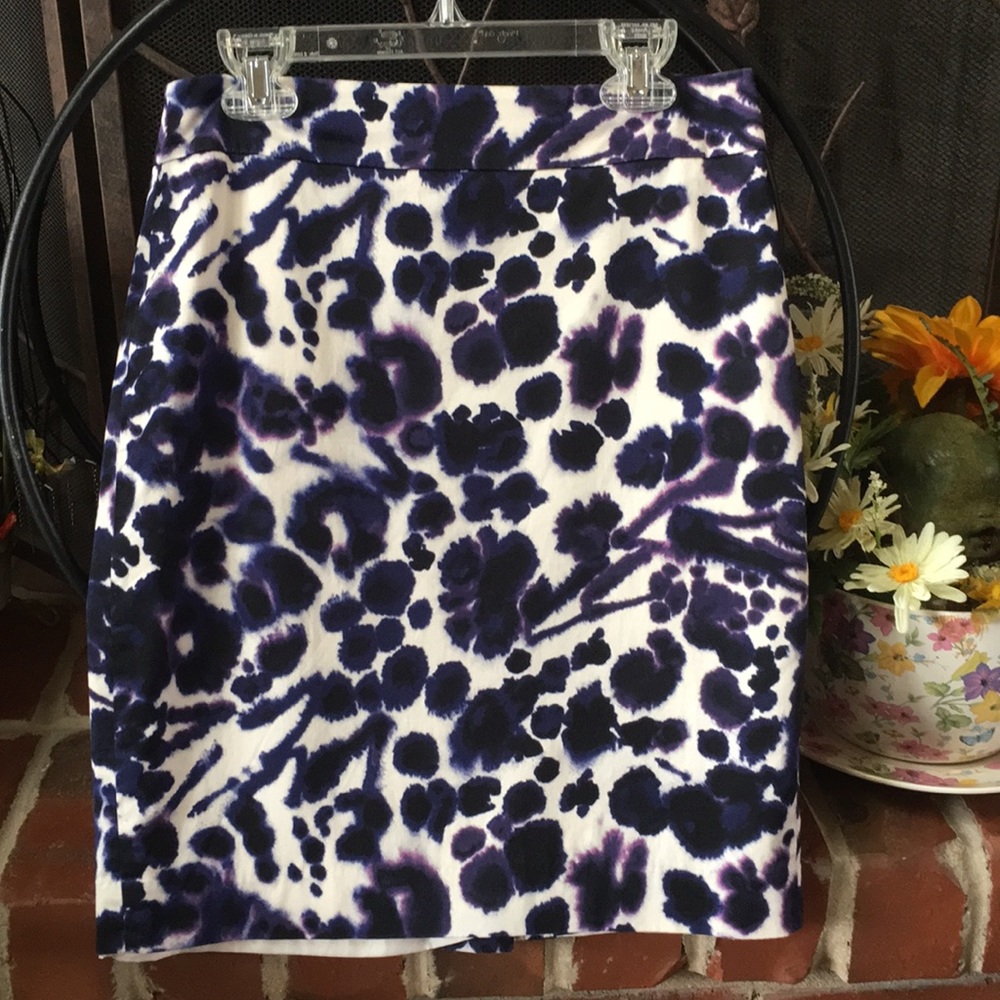 Ann Taylor Water Color Purple career Skirt
